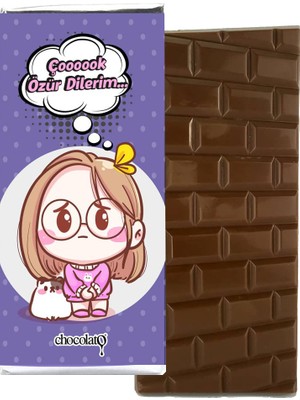 Chocolato Özür Dilerim 100 gr Sütlü Tablet Çikolata
