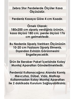 Ceyhan Store Pudra Bambu Zebra Perde