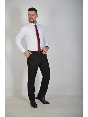 Önkal Gömlek Klasik Kesim Mevsimlik Siyah Renk Erkek Kumaş Pantolon