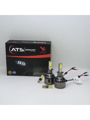 Ats Headlıght H3 12V 24V 48W 10800LM Far ve Sis Ampulu Şimşek Etkili LED Xenon