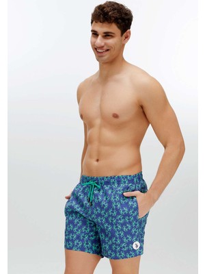 U.S. Polo Assn. Erkek Açık Lacivert Orta Boy Deniz Şortu