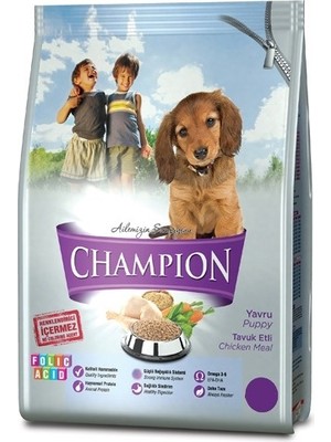 Champion Folik Asit Katkılı Yavru Köpek Maması 15 kg