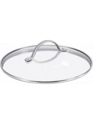 GreenPan 28 cm Cam Kapak | Temperli Cam | Fırına Dayanıklı Paslanmaz Çelik Sap | 220°C Fırın Dayanımı |