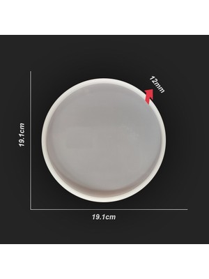 Hobizubi Yuvarlak Bardak Altı Reçine Epoksi Kalıp -Kod:181