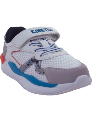 Kinetix Pender Beyaz Lacivert Ortopedik Günlük Erkek Çocuk Spor Ayakkabı