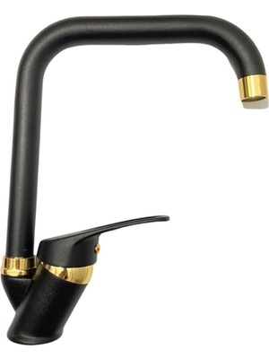 Moonight Kare Borulu Mutfak Eviye Bataryası Musluğu Çeşmesi Çift Su Girişli