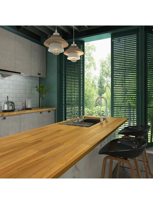 INTERBUILD REAL WOOD Akasya B/c Panel, 1880X1016X38 Mm, Altın Tik