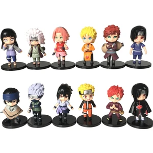 12 Adet Naruto Anime Aksiyon Figürleri - Çok Renkli (Yurt Dışından)