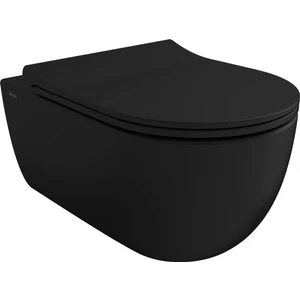 Bocchi V-Tondo Asma Klozet Mat Siyah 1416-004-0128 Kapak Dahil