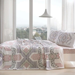 5058 Vanida V02 Pembe Çift Kişilik Pike Takımı 1000037419001