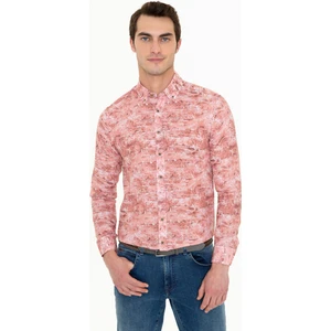 Pierre Cardin Erkek Somon Slim Fit Uzun Kollu Gömlek 50250957-VR204