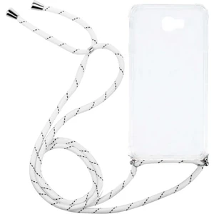 Samsung Galaxy J6 Plus J610 Kılıf Omuz Boyun Askılı Ipli Şeffaf Antişok X-Rop Kılıf Dört Köşeli Darbe Koruma