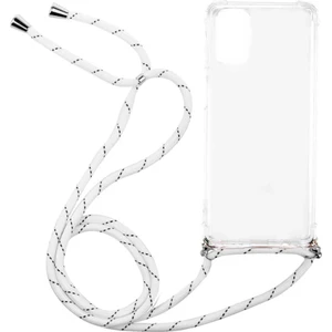 Huawei P Smart 2021 Ppa-Lx2 Kılıf Omuz Boyun Askılı Ipli Şeffaf Antişok X-Rop Kılıf Dört Köşeli Darbe Koruma