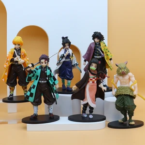 6 Adet Anime Demon Slayer Kimetsu No Yaiba Action Figür Oyuncak - Çok Renkli (Yurt Dışından)