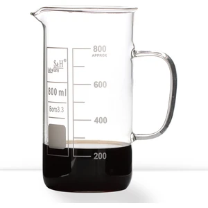 S&H Labware 800 ml Kulplu Beher (Uzun Form)