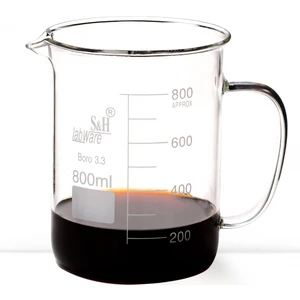 S&H Labware 800 ml Kulplu Beher