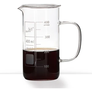 S&H Labware 400 ml Kulplu Beher (Uzun Form)