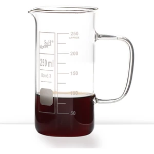 S&H Labware 250 ml Kulplu Beher (Uzun Form)