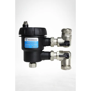 Manyetik Kombi Filtresi 3/4 Pirinç Metal Vanalı Tam Geçiş Magnetic Kireç Kırıcı