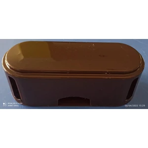 Kahverengi Kablo Düzenleyici Çoklu Priz Kutusu Kablo Toplayıcı