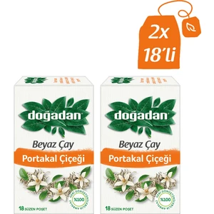 Beyaz Çay Portakal Çiçekli 18’Li Bardak Poşetx2 Adet