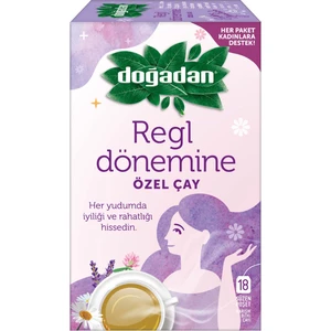 Regl Dönemine Özel Bitki Çayı 18'li %100 Bitkisel Kafeinsiz Vitamin ve Mineral Takviyeli