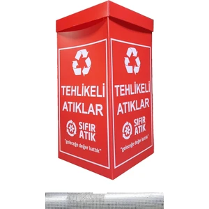 Sıfır Atık Yönetmeliğine Uygun Tehlikeli Atık Toplama Sıfır Atık Geri Dönüşüm Kutusu