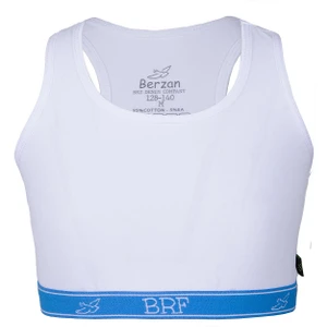 BRZ Collection Kız Çocuk Büstiyer | Crop Atlet | Sporcu Atlet | Beyaz