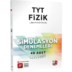 3D Yayınları TYT Simulasyon Fizik Denemeleri