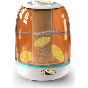 LED Işık ile 3l Hava Nemlendirici Çift Jet - Beyaz (Yurt Dışından)