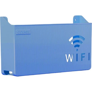 Router Raf Duvar Asılı Işlevli Kablo Braketi Organizatör Ofis Işık Mavi Için
