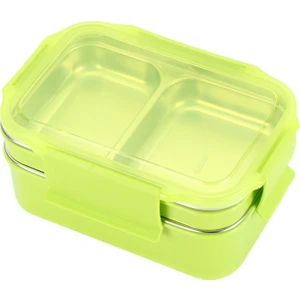 Bilu Store 1000 ml. Lunchbox Paslanmaz Çelik Çift Katmanlı Bölmeli Öğle Yemeği Kutusu (Yurt Dışından)