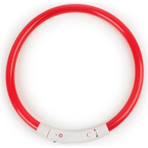 Ayarlanabilir USB Şarj Pet Köpek Tasması LED Gece Yanıp Sönen Aydınlık (Yurt Dışından)