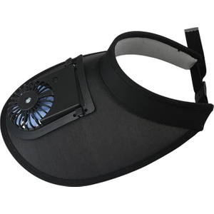 Güneş Fan Visor Şapkası - Siyah (Yurt Dışından)