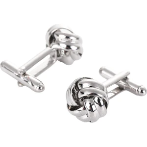 2 Parça Düğüm Kol Düğmeleri ve Studs Metal Smokin Partisi Takım Elbise Için