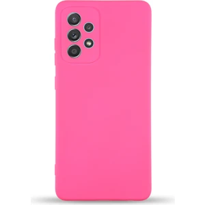 Caseart Samsung Galaxy A53 5g Kapak Içi Kadife Kamera Korumalı Lansman Silikon Kılıf - Neon Pembe