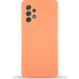 Caseart Samsung Galaxy A53 5g Kapak Içi Kadife Kamera Korumalı Lansman Silikon Kılıf - Turuncu