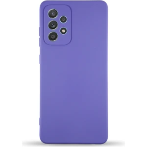 Caseworld Samsung Galaxy A73 5g Kapak Içi Kadife Kamera Korumalı Lansman Silikon Kılıf - Mor