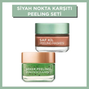L'Oréal Paris Şeker Peelingi Siyah Nokta Karşıtı + Saf Kil Peeling Maskesi