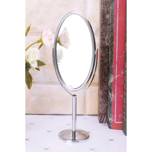 2 Adet Masa Üstü Mini Makyaj & Bakım Aynası 360° Dönebilen Çift Taraflı Büyüteçli Makyaj Aynası 15X8 cm  2 Adet