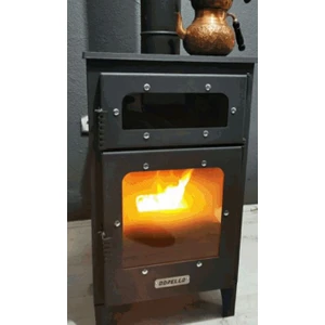 Kuzine Pelet Sobası Firinli Pelet Sobası 005 Model Fırınlı Kuzine