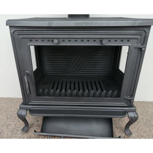 MF109 Model 3 Camlı Döküm Soba Yeni Nesil Plazma Soba Kuzine Soba Camlı Soba Alttan Küllük Soba