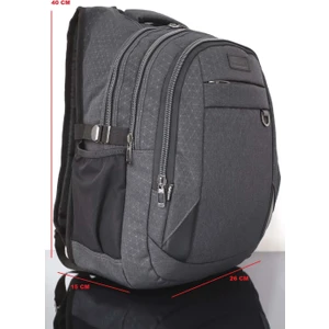 2227 Yarasa Sırt Çantası - NKT00163-GRI Beyaz-Tek Ebat