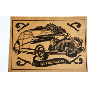 Balkan Ambalaj Kraft Araç Araba Oto Paspas Kağıdı Baskılı 35x50 cm 500 Adet - 120g