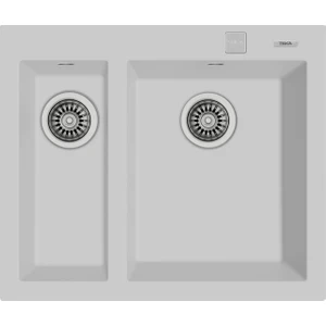 FORSQUARE 590 TG ARTIC WHITE Ankastre Kumanda Sifonlu Granit Eviye Beyaz 59 cm 115260023