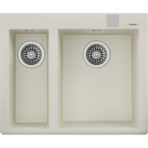 FORSQUARE 590 TG BRIGHT CREAM Ankastre Kumanda Sifonlu Granit Eviye Krem 59 cm 115260022