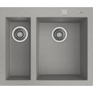 FORSQUARE 590 TG STONE GREY Ankastre Kumanda Sifonlu Granit Eviye Gri 59 cm 115260020