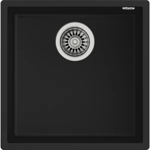 SQUARE 40.40 TG BLACK Tezgahaltı Granit Eviye Siyah 40 cm 115230025