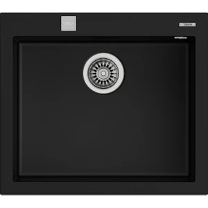FORSQUARE 50.40 TG BLACK Ankastre Kumanda Sifonlu Granit Eviye Siyah 50 cm 115230005
