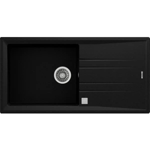 STONE 60 L-TG METALLIC BLACK Ankastre Kumanda Sifonlu Granit Eviye Metalik Siyah 100 cm 115330010